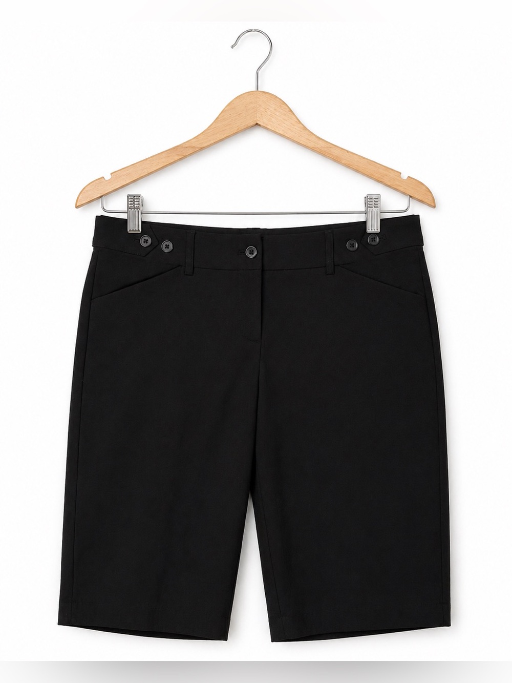 Express Black Tailored Bermuda Shorts Size 8 Great Condition Preppy Classic